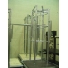 Stainless Adjustable Clothing Rack Retail Wheels Double